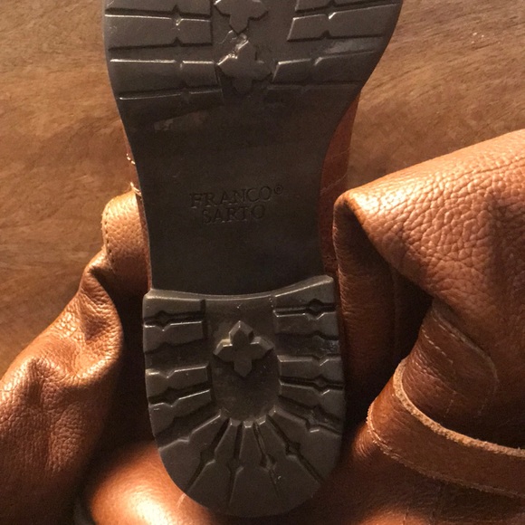 Franco Sarto Knee High Leather Boots - Picture 3 of 5